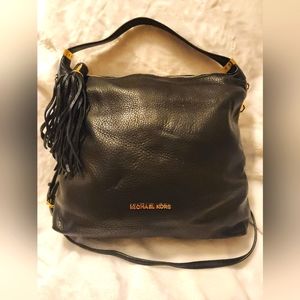 Michael Kors Sassy Black Leather Handbag